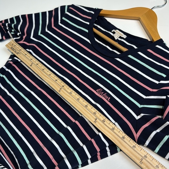 Barbour Striped Sheath Dress Crew Neck - Picture 5 of 7